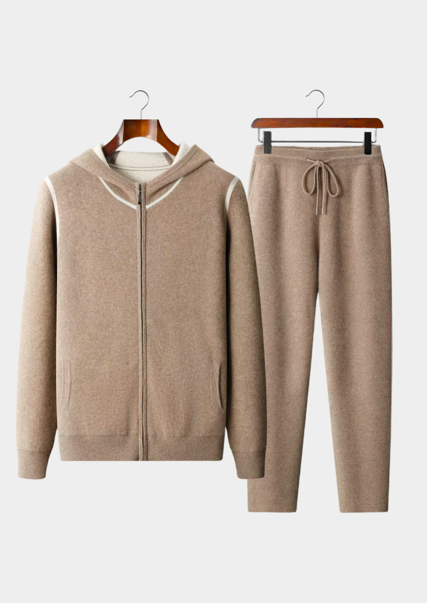 PREMIUM CASHMERE BEIGE MILANO LEISURE SET
